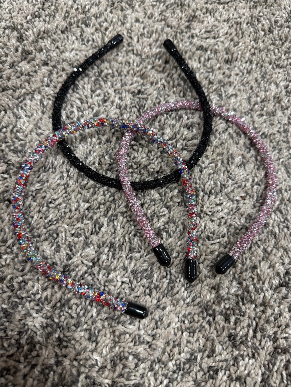 Sparkle Headbands - Pink, Black & Multicolor - Accessories